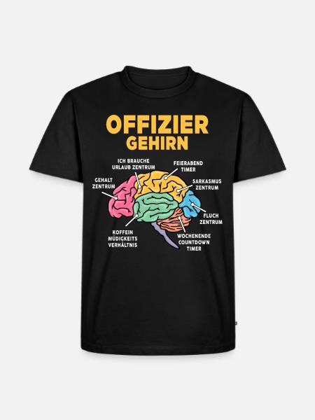 Offizier - Männer Premium Bio T-Shirt - Schwarz
