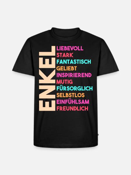Enkel - Männer Premium Bio T-Shirt - Schwarz