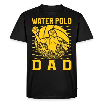 Water Polo Dad - Men's Premium Organic T-Shirt - black - Front - Nico (187cm)