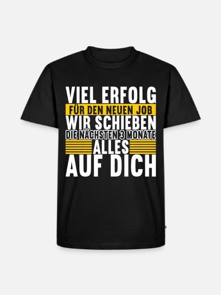 Abschiedsgeschenk Jobwechsel Kollege - Männer Premium Bio T-Shirt - Schwarz