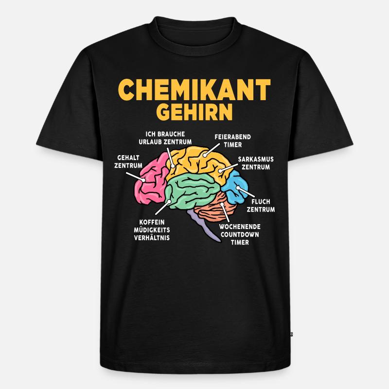 Chemikant - Männer Premium Bio T-Shirt - Schwarz
