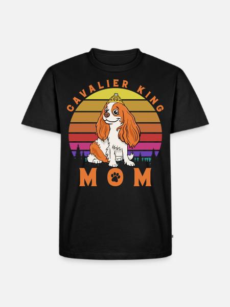 Cavalier King Mom - Men's Premium Organic T-Shirt - black