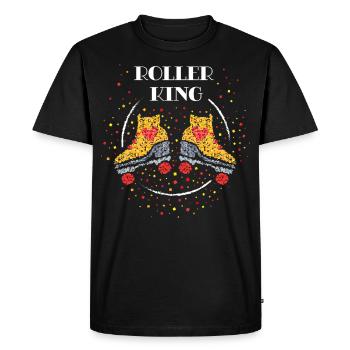 Roller King Roller Skates Roller Skating - Men's Premium Organic T-Shirt - black - Front - Nico (187cm)