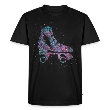 Skater Roller Skating Roller Skates - Men's Premium Organic T-Shirt - black - Front - Nico (187cm)