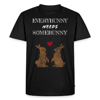 Lapin Lapin Lapin Lapin Carnickel - T-shirt Premium bio Homme - noir - Devant - Nico (187cm)