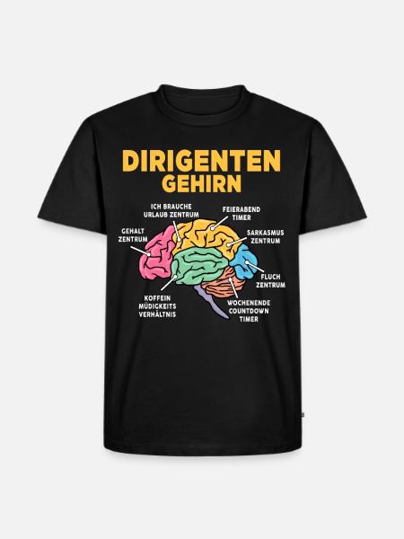 Dirigenten - Männer Premium Bio T-Shirt - Schwarz