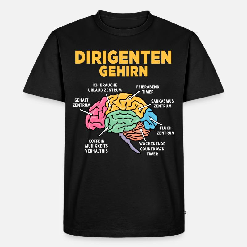 Dirigenten - Männer Premium Bio T-Shirt - Schwarz