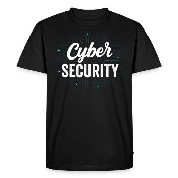 Cybersecurity Hacking Hack Hacker IT Security - Men's Premium Organic T-Shirt - black - Front - Nico (187cm)