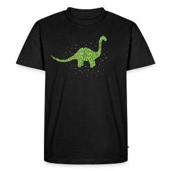 Brachiosaurus Dinosaur Dino Gift - Men's Premium Organic T-Shirt - black - Front - Nico (187cm)