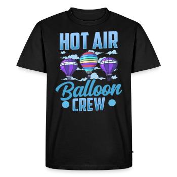 Vol en montgolfière équipage Balloonist Balloonist - T-shirt Premium bio Homme - noir - Devant - Nico (187cm)