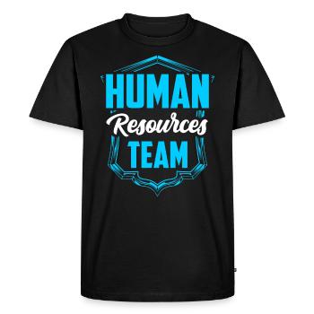 Team Human Resources HR Hr Personnel - Men's Premium Organic T-Shirt - black - Front - Nico (187cm)