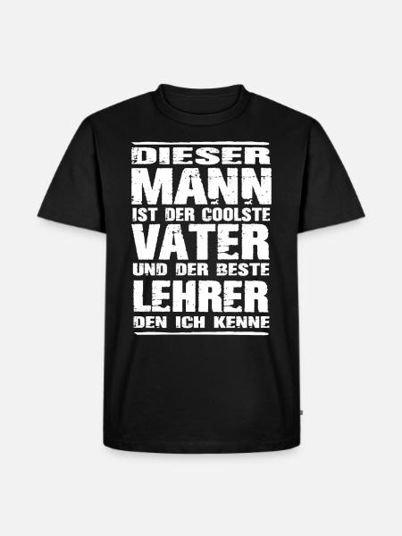 Lehrer - Männer Premium Bio T-Shirt - Schwarz