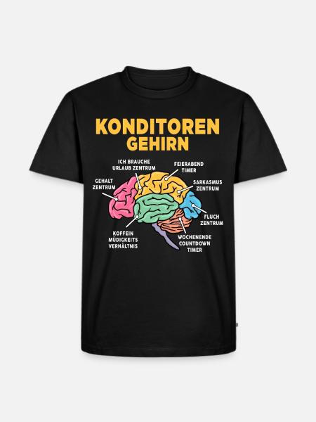 Konditoren - Männer Premium Bio T-Shirt - Schwarz