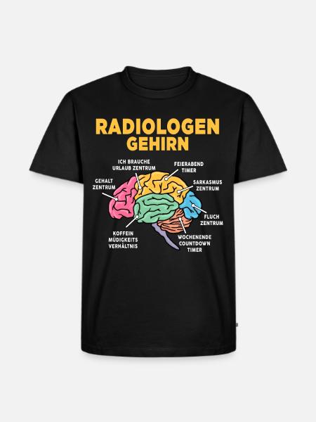 Radiologen - Männer Premium Bio T-Shirt - Schwarz