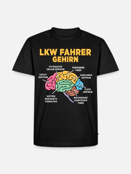 LKW Fahrer - Männer Premium Bio T-Shirt - Schwarz