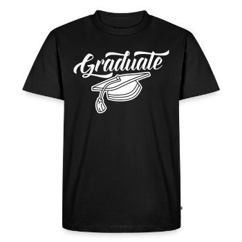 Graduate Graduate Graduation Party Graduates - Men's Premium Organic T-Shirt - black - Front - Nico (187cm)