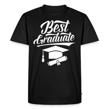 Meilleur diplômé de la fête de remise des diplômes - T-shirt Premium bio Homme - noir - Devant - Nico (187cm)