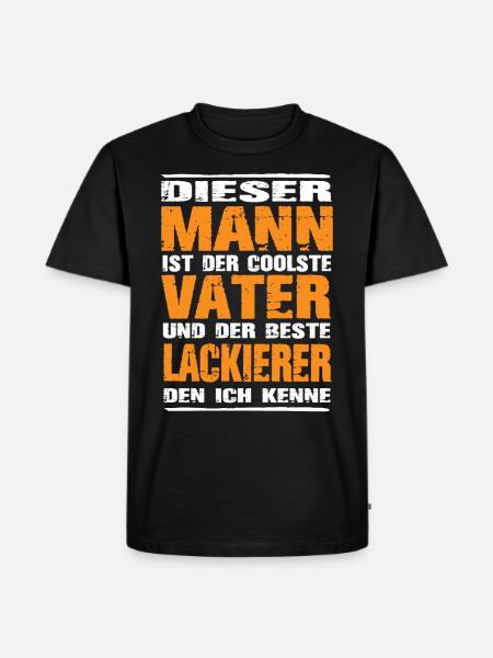 Lackierer - Männer Premium Bio T-Shirt - Schwarz