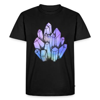 Magic Crystal Spiritual Mineral Gemstone - Men's Premium Organic T-Shirt - black - Front - Nico (187cm)