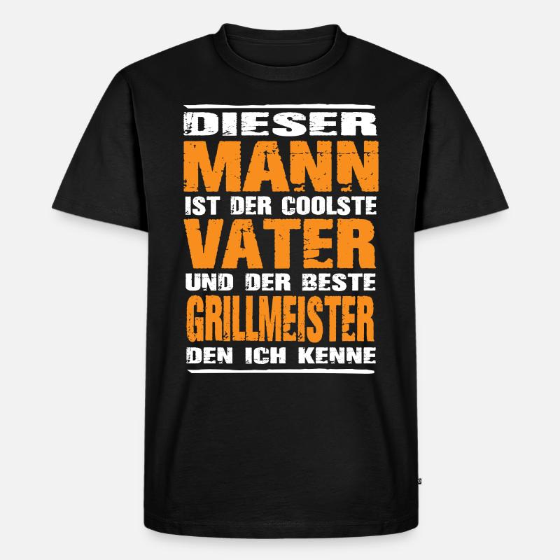Grillen - Männer Premium Bio T-Shirt - Schwarz