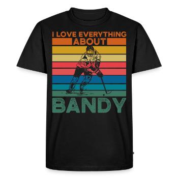 J’aime tout chez Bandy - T-shirt Premium bio Homme - noir - Devant - Nico (187cm)