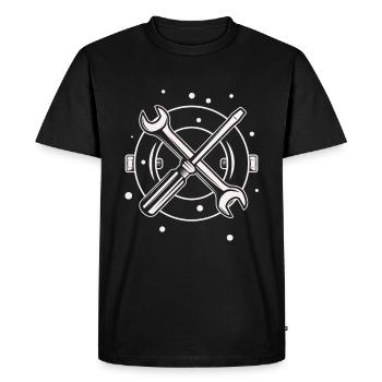 Outil - Tournevis Tournevis Amateur - T-shirt Premium bio Homme - noir - Devant - Nico (187cm)