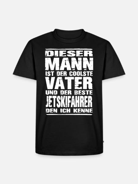 Jetski - Männer Premium Bio T-Shirt - Schwarz