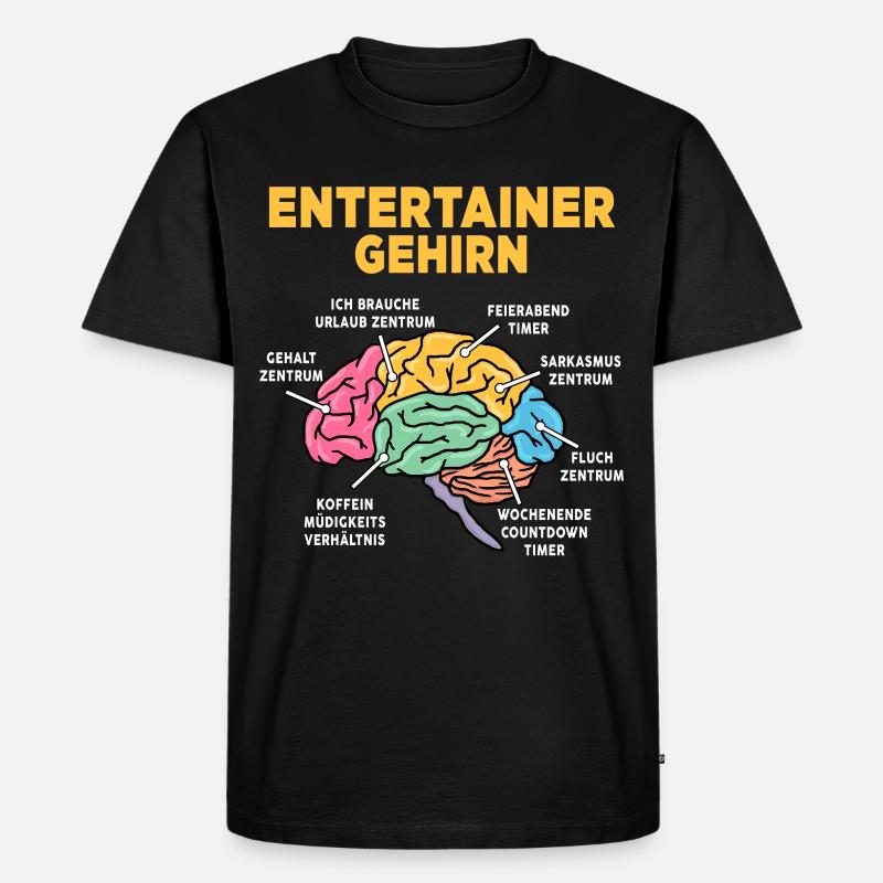 Entertainer - Männer Premium Bio T-Shirt - Schwarz