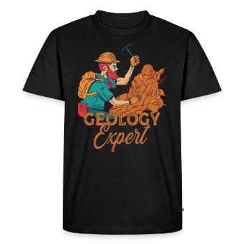 Géologie Expert Géologue Profession Étudiant en géologie - T-shirt Premium bio Homme - noir - Devant - Nico (187cm)