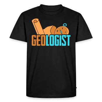 Géologue Géologie Étudiant Géologie Professeur de géologie - T-shirt Premium bio Homme - noir - Devant - Nico (187cm)