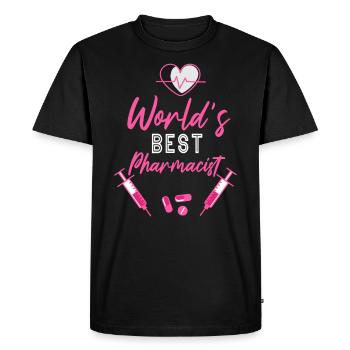 Meilleur pharmacien pharmacien pharmacien profession de pharmacien pharmacien pharmacien pharmacien professionnel - T-shirt Premium bio Homme - noir - Devant - Nico (187cm)