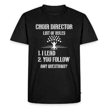 Ich Höre Stimme - Theatermusiker Chorleiter - T-shirt Premium bio Homme - noir - Devant - Nico (187cm)