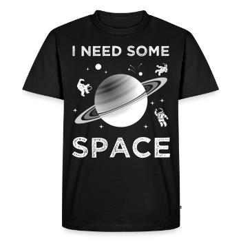 I Need Some Space - Men's Premium Organic T-Shirt - black - Front - Nico (187cm)