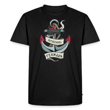 Île Fehmarn I Sunny Island Mer Baltique Ostholstein - T-shirt Premium bio Homme - noir - Devant - Nico (187cm)