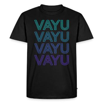 Vayu Dieu hindou Mythologie hindoue Hindouisme Rétro - T-shirt Premium bio Homme - noir - Devant - Nico (187cm)