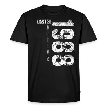 Édition Limitée 1988 Anniversaire Vintage 1988 - T-shirt Premium bio Homme - noir - Devant - Nico (187cm)