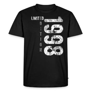 Édition Limitée 1998 Anniversaire Vintage 1998 - T-shirt Premium bio Homme - noir - Devant - Nico (187cm)