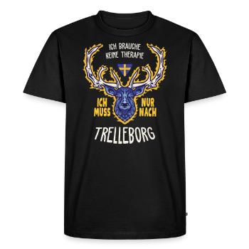 Trelleborg I Suède Sverige Scandinavie pour - T-shirt Premium bio Homme - noir - Devant - Nico (187cm)