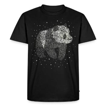 Panda Panda Ours Panda Amoureux - T-shirt Premium bio Homme - noir - Devant - Nico (187cm)