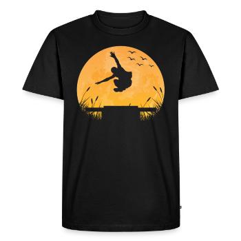 Parkour Parkour Runner Freerunning Jumping Parkur - T-shirt Premium bio Homme - noir - Devant - Nico (187cm)