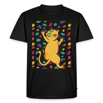 Grimpeurs Grimpeurs - T-shirt Premium bio Homme - noir - Devant - Nico (187cm)
