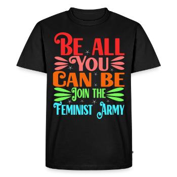 Feminism Feminist - Men's Premium Organic T-Shirt - black - Front - Nico (187cm)
