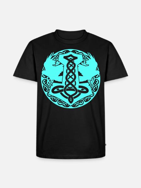 Ravens Viking Crows Jewelry Raven - Men's Premium Organic T-Shirt - black