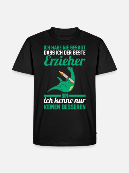 Kindergärtner Erzieher - Männer Premium Bio T-Shirt - Schwarz