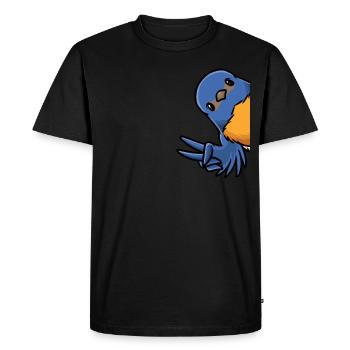 Hut Singer Oiseau - T-shirt Premium bio Homme - noir - Devant - Nico (187cm)