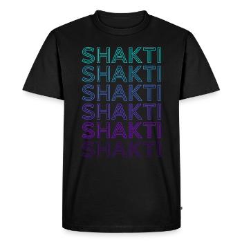 Shakti Déesse hindoue Mythologie Hindouisme Rétro - T-shirt Premium bio Homme - noir - Devant - Nico (187cm)