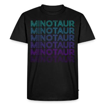Minotaur Ancient Greek Greek Mythology Re - Men's Premium Organic T-Shirt - black - Front - Nico (187cm)
