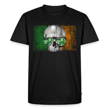 Irlande - T-shirt Premium bio Homme - noir - Devant - Nico (187cm)