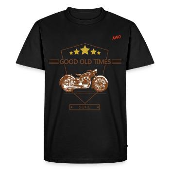 AWO 425 Good Old Times Tours - Men's Premium Organic T-Shirt - black - Front - Nico (187cm)