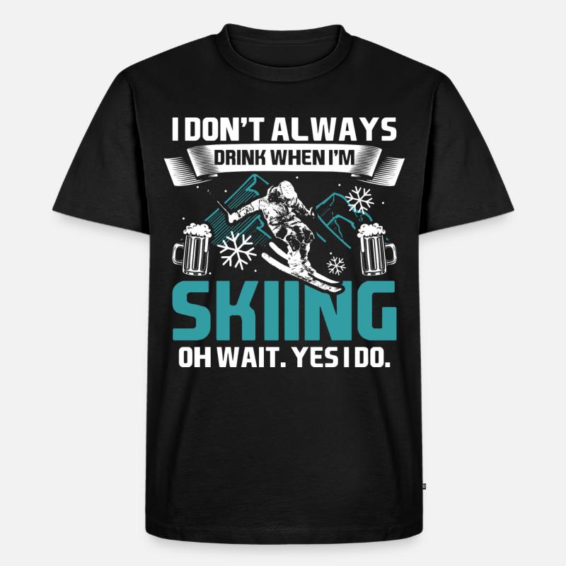 Apres-Ski - Männer Premium Bio T-Shirt - Schwarz